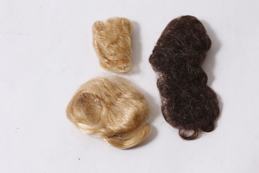 Vintage Barbie Doll Wig Hair Pieces Lot Blonde and Brown Hair ~ 260806-WH 301
